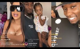 Cardi B Instagram Live gets showered with lavish gifts from Hubby plus Kulture crash the party..